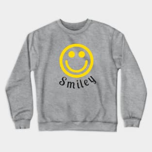 Smiley Text Tshirt Crewneck Sweatshirt